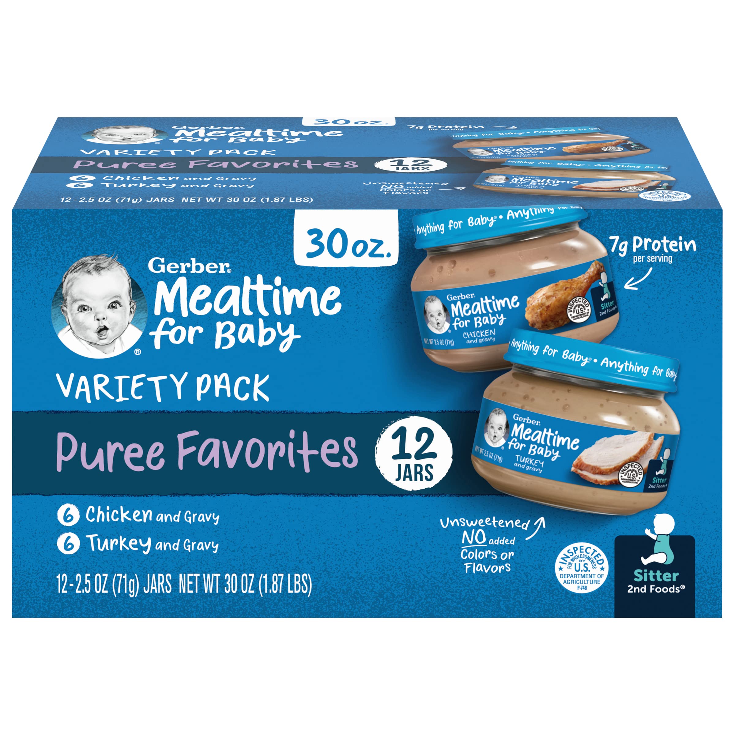 Baby Food - 60g - Meat - 6 Pack