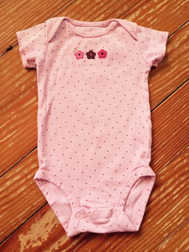 Baby Onesie - 6-12 Months - Pink