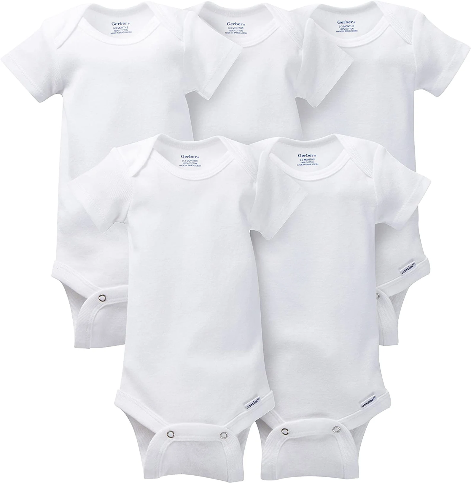 Baby Onesie - 6-12 Months - White