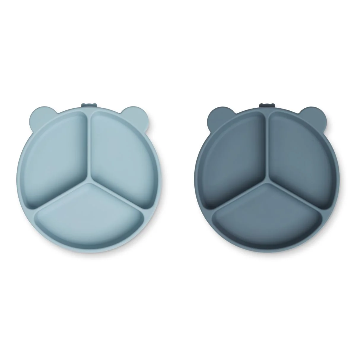 Baby Plate - Divided - Suction - 2 Pack