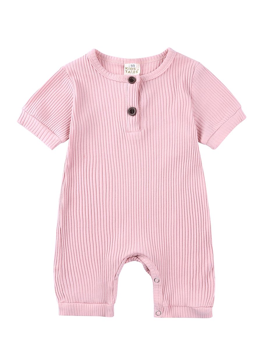 Baby Romper - 0-3 Months - Pink