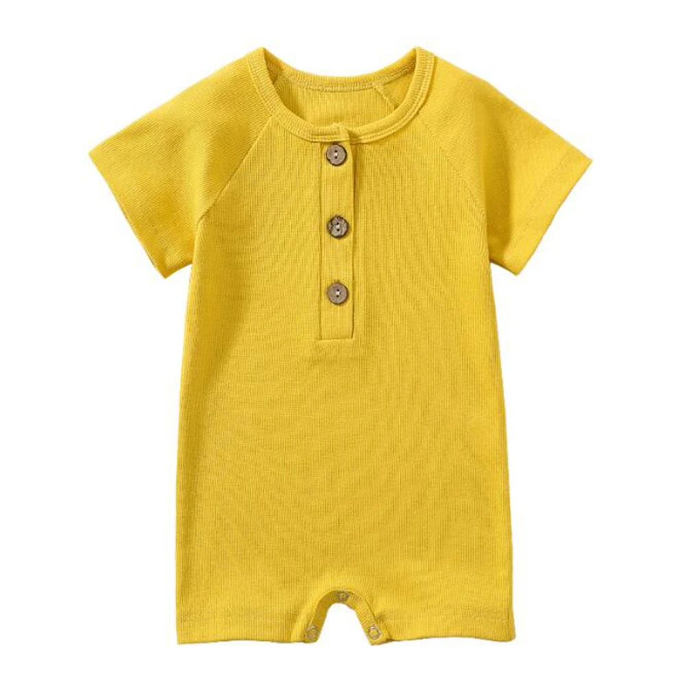 Baby Romper - 0-3 Months - Yellow