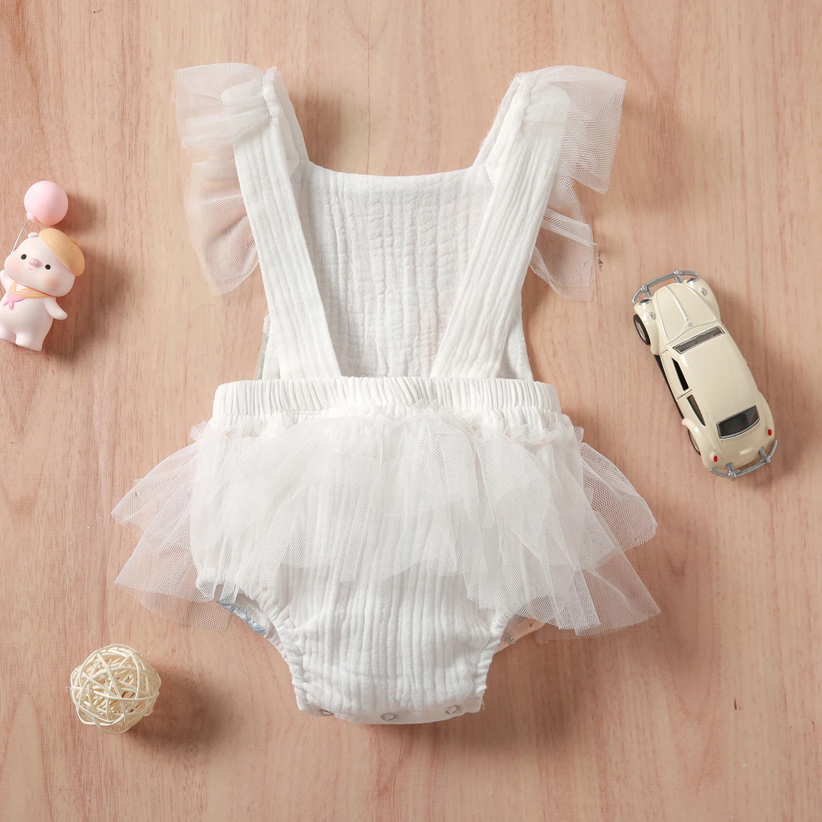 Baby Romper - 3-6 Months - White
