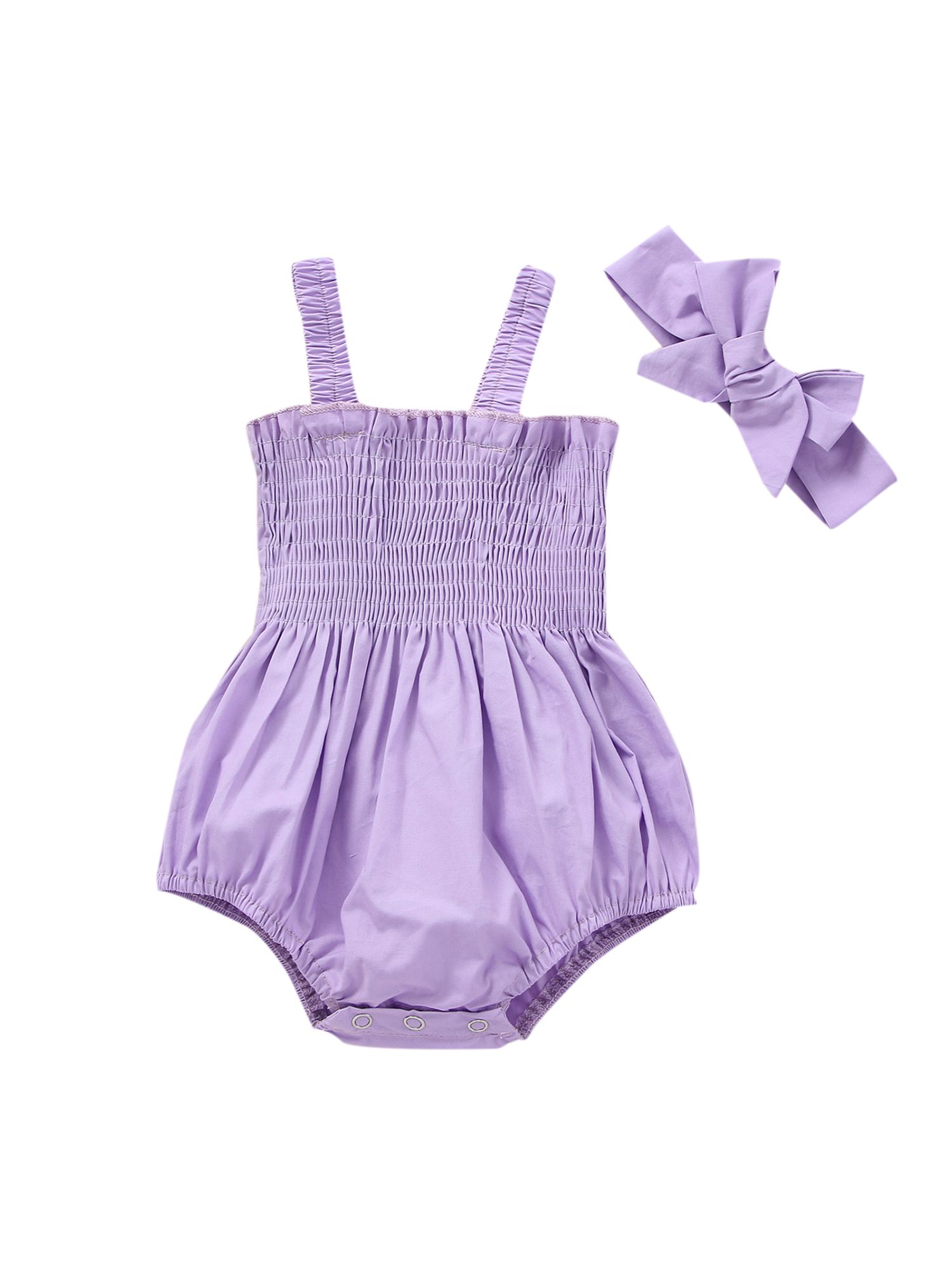 Baby Romper - 6-12 Months - Purple