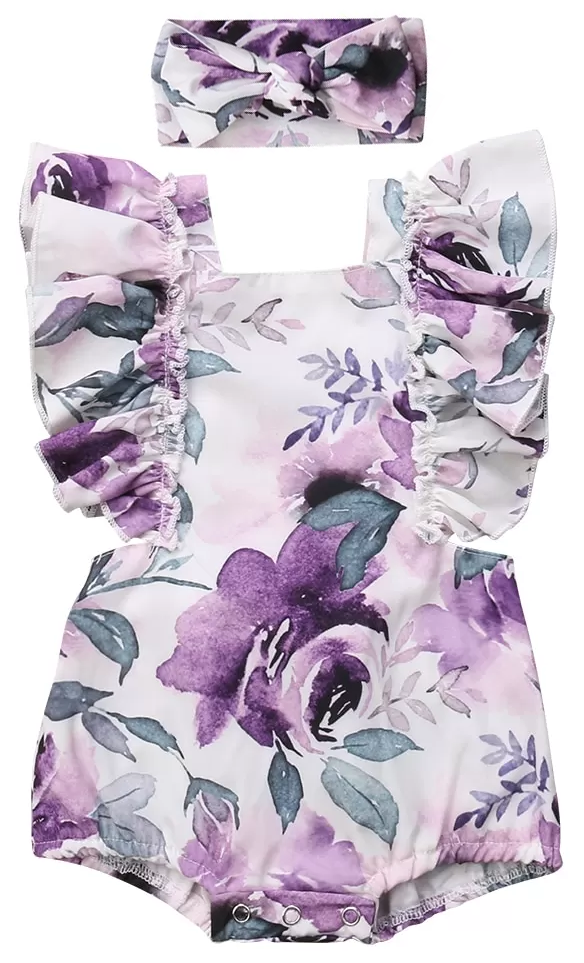Baby Romper - Purple