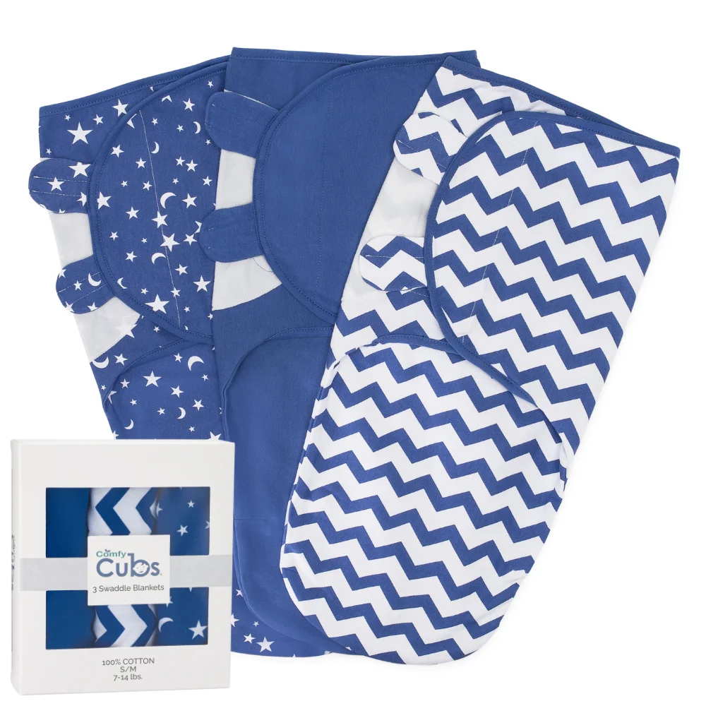 Baby Swaddle - 0-6 Months - Blue
