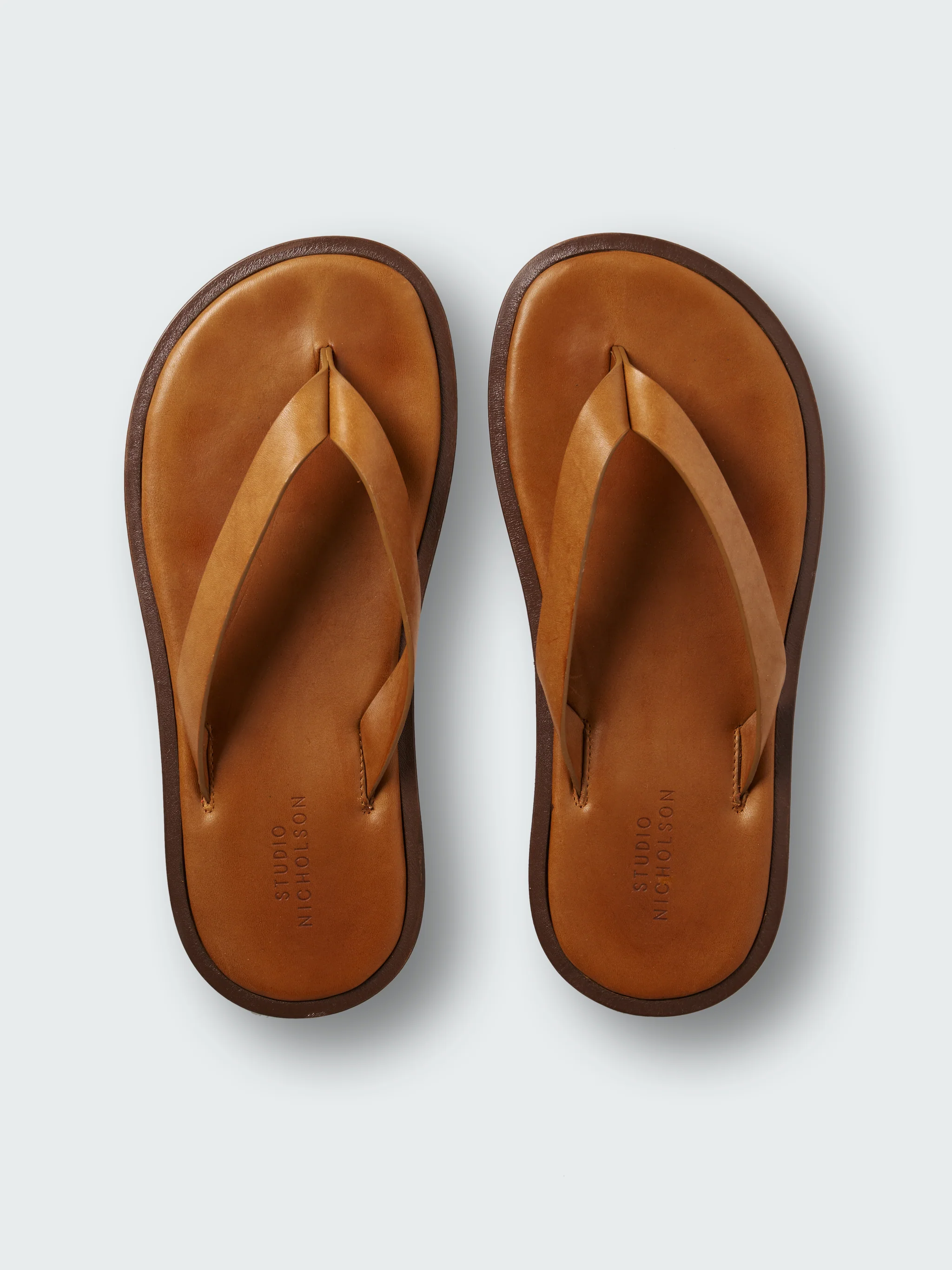 Beach Brown Leather Sandals