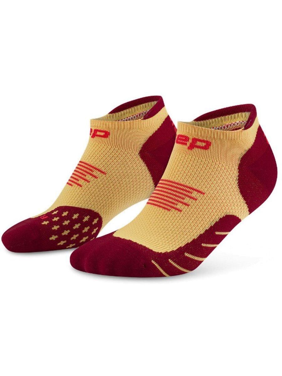 Breathable Burgundy No-Show Socks