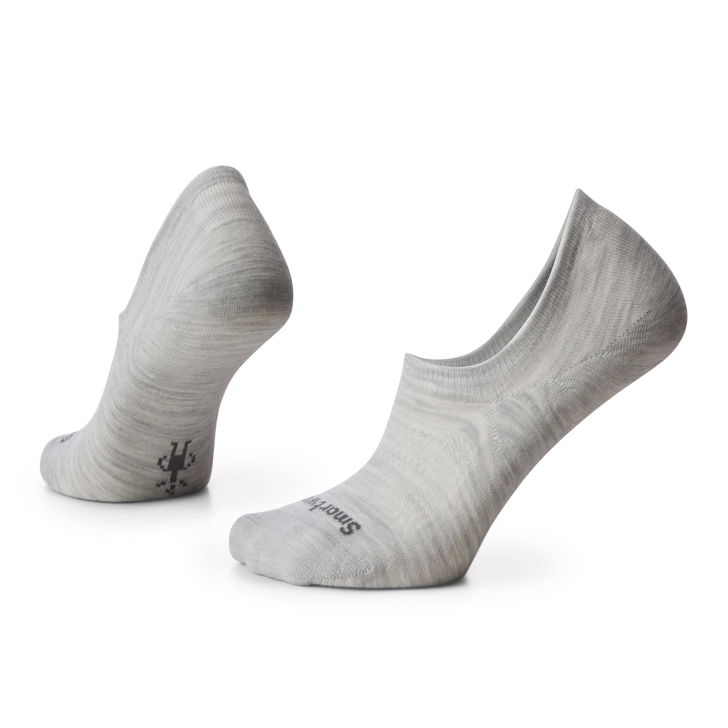 Breathable Grey No-Show Socks