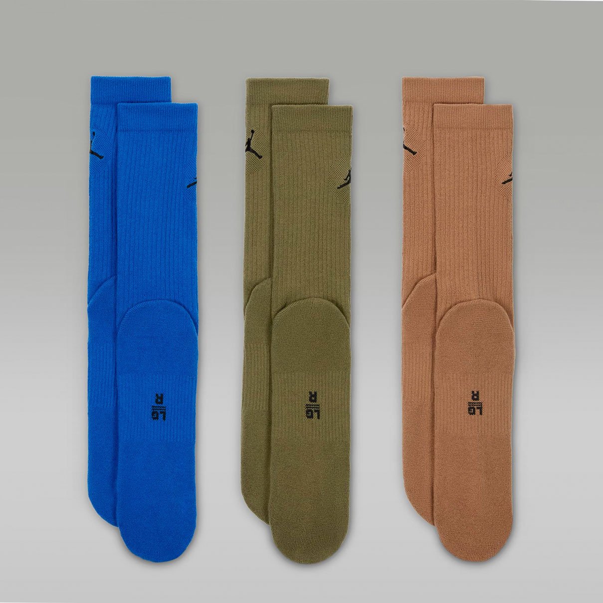 Breathable Khaki Crew Socks