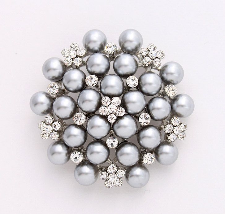 Brooch - Grey