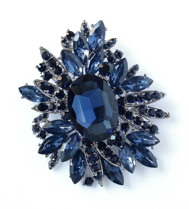 Brooch - Navy