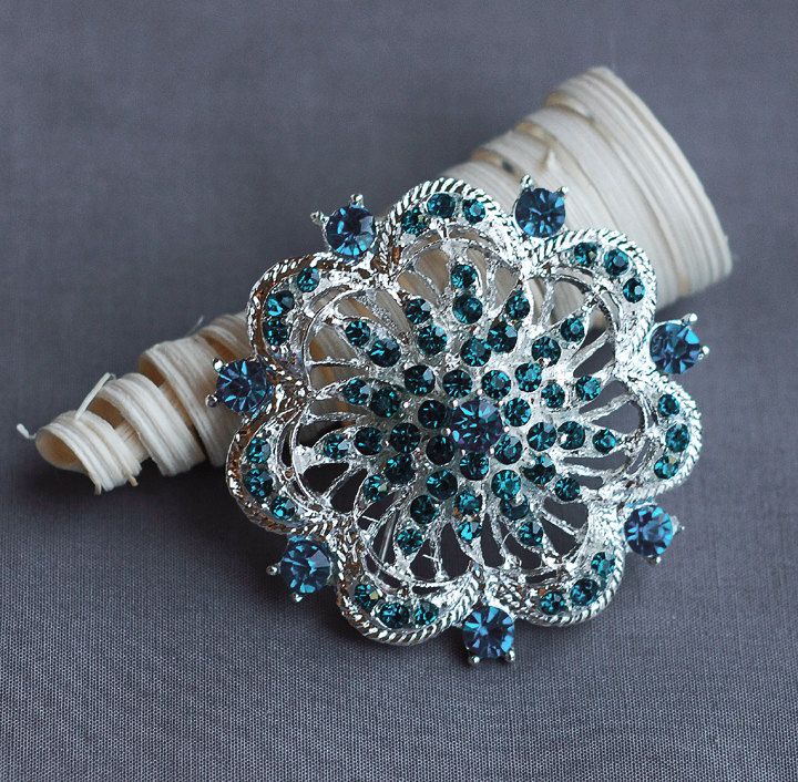 Brooch - Teal