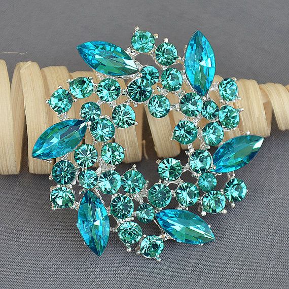 Brooch - Teal