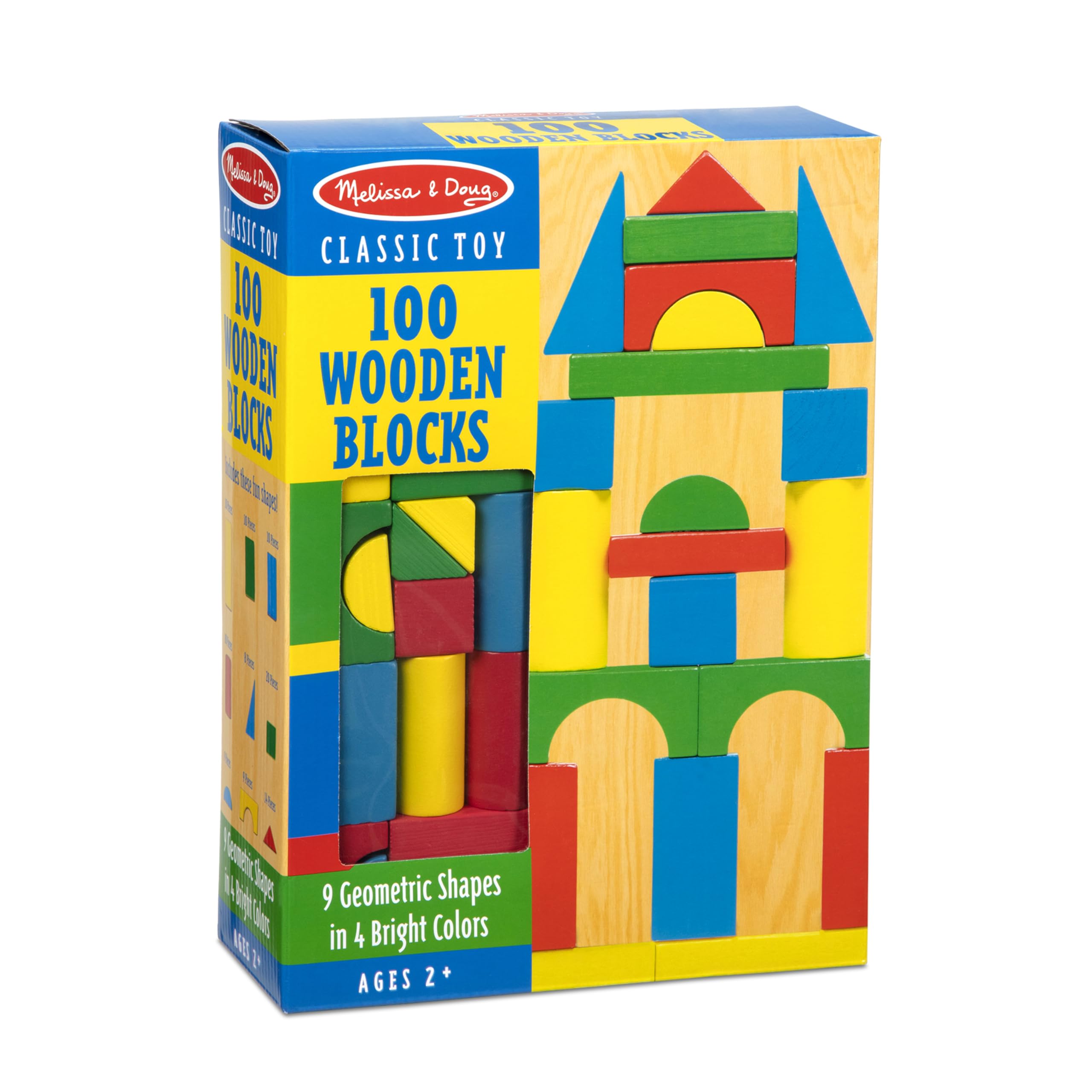 Building Blocks - 100 Pieces - Wooden
