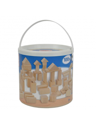 Building Blocks - 100 Pieces - Wooden