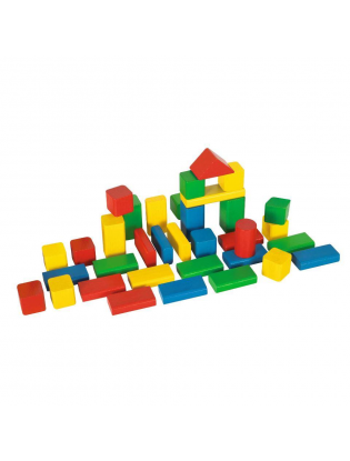 Building Blocks - 50 Pieces - Wooden