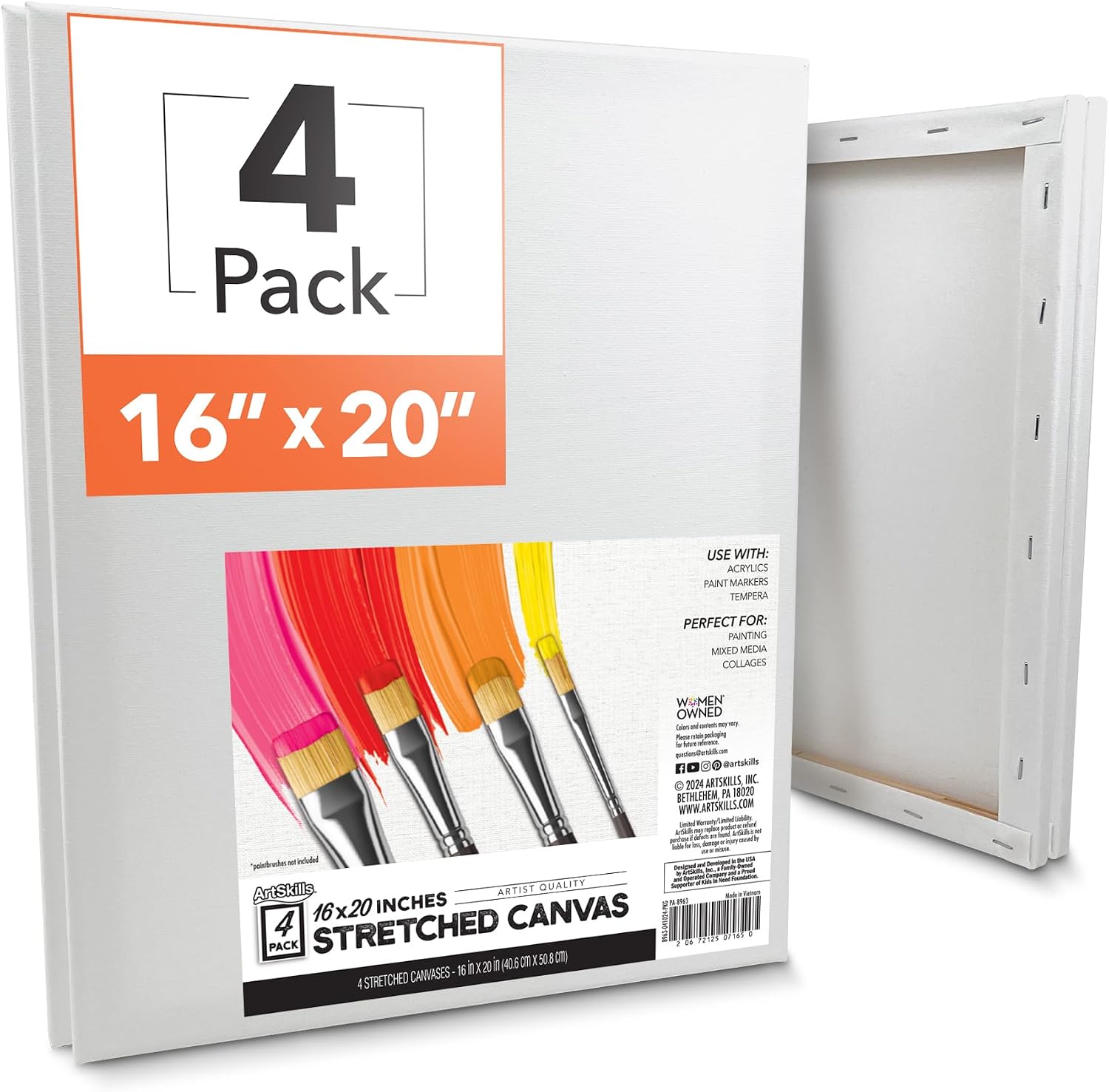 Canvas Board - 16x20 inch - 2 Pack