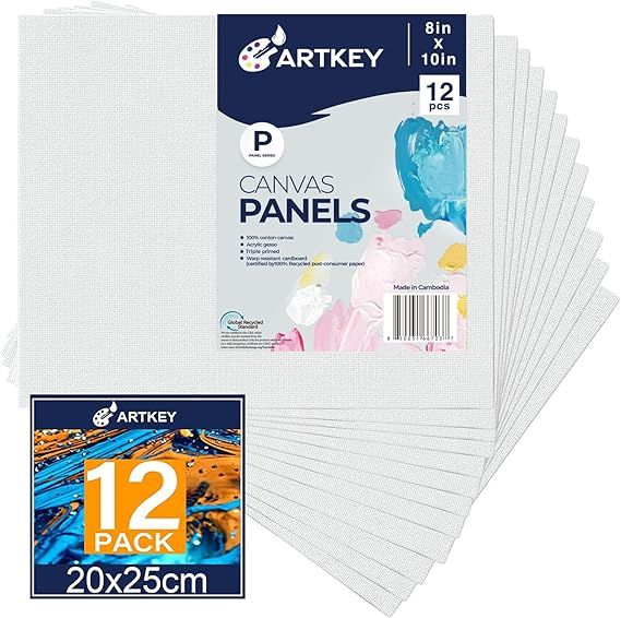 Canvas Board - 8x10 inch - 10 Pack