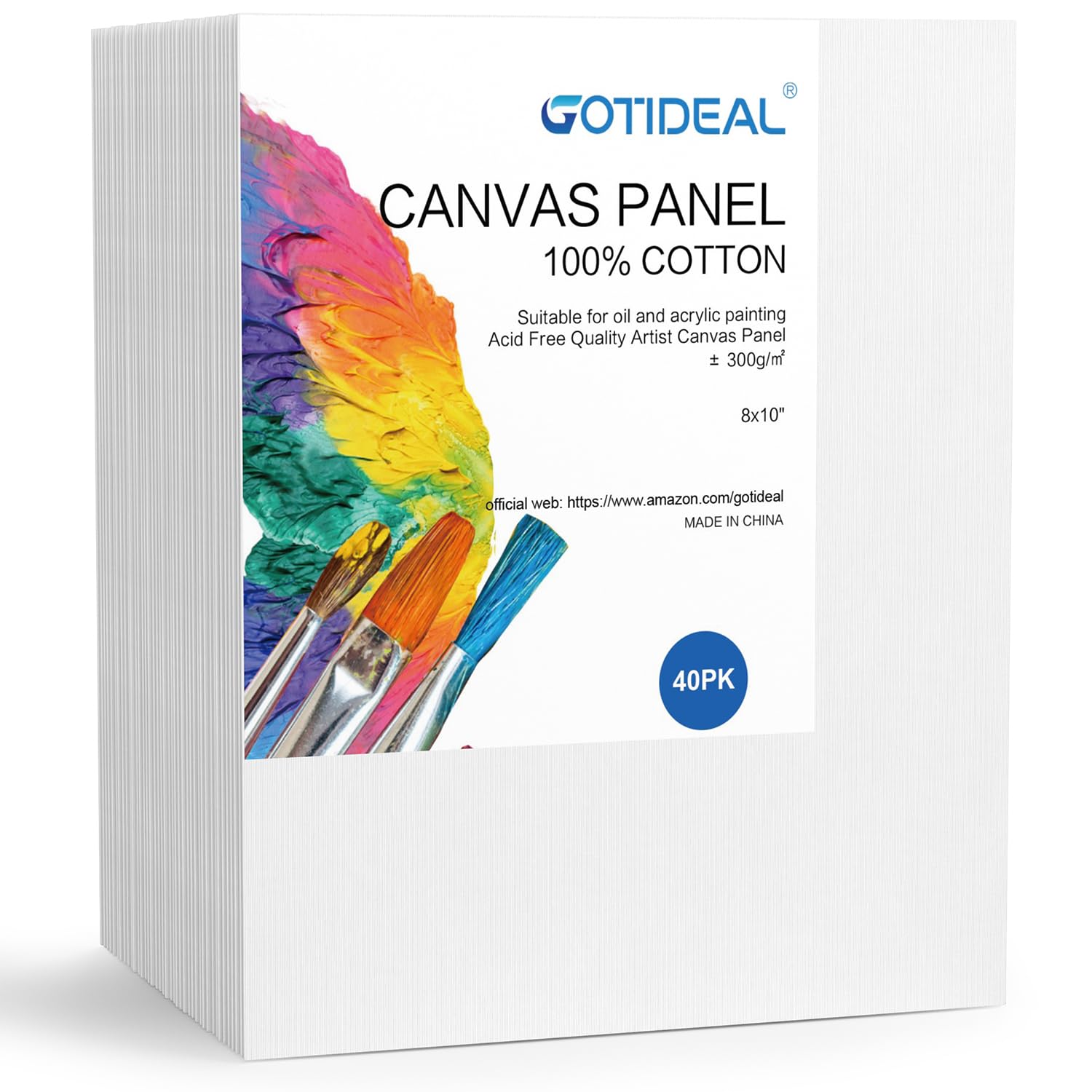 Canvas Board - 8x10 inch - 3 Pack