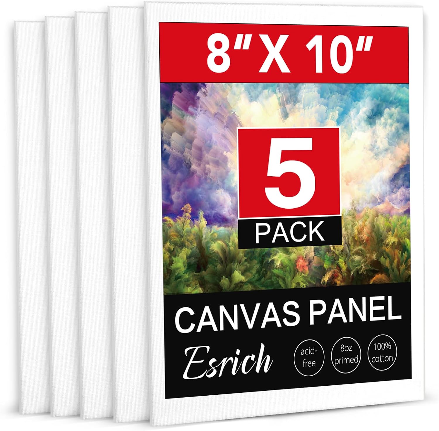 Canvas Board - 8x10 inch - 5 Pack