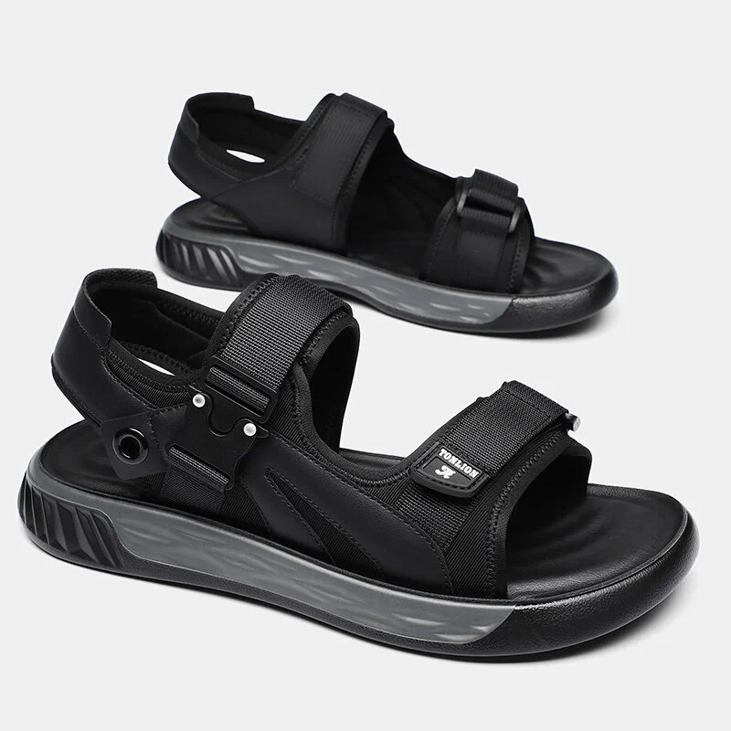 Casual Black Beach Sandals