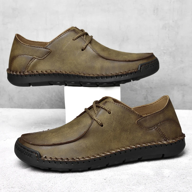 Casual Khaki Moccasins