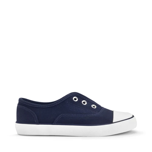 Casual Navy Blue Canvas Shoes