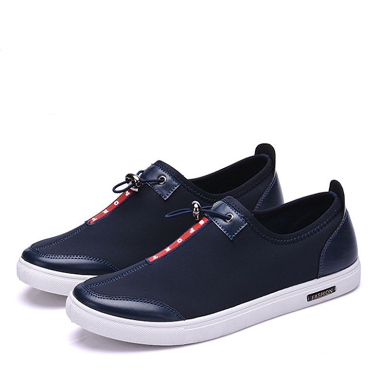 Casual Navy Blue Canvas Shoes