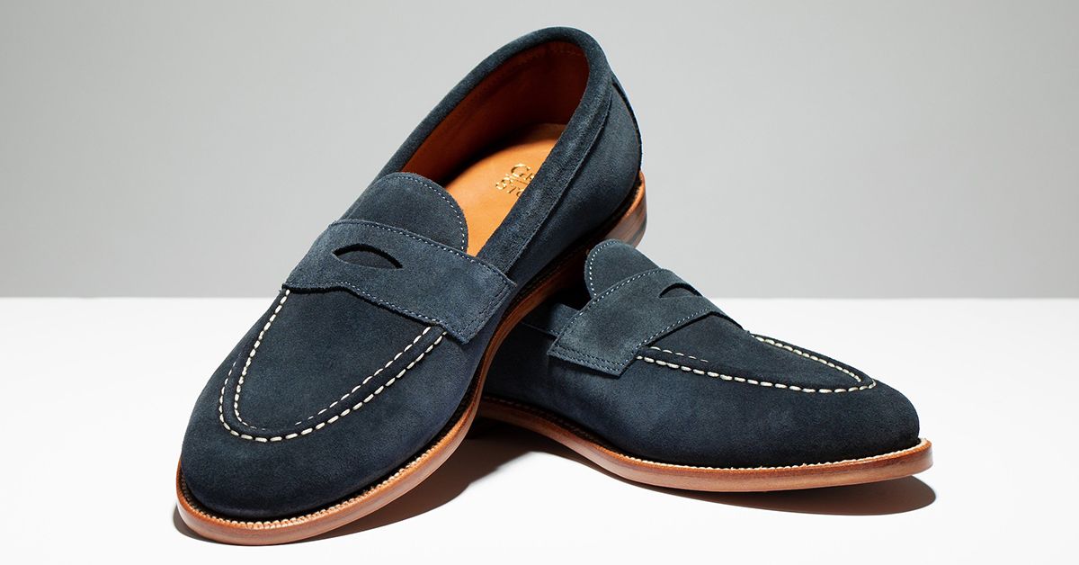 Casual Navy Blue Loafers