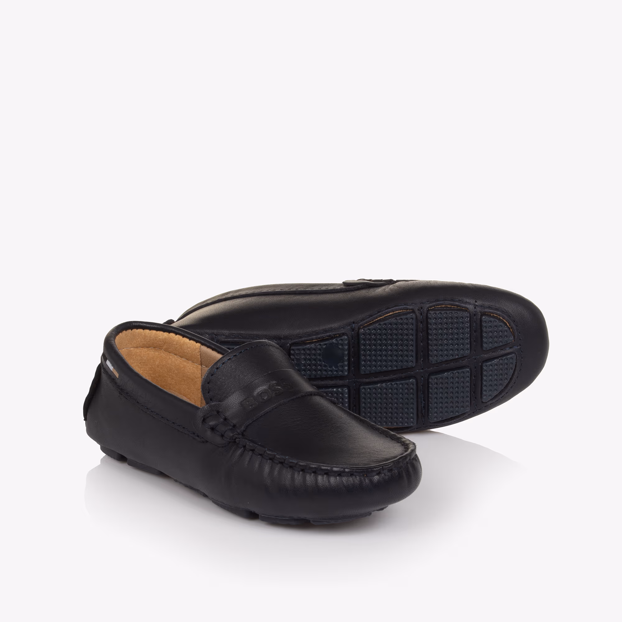 Casual Navy Blue Moccasins