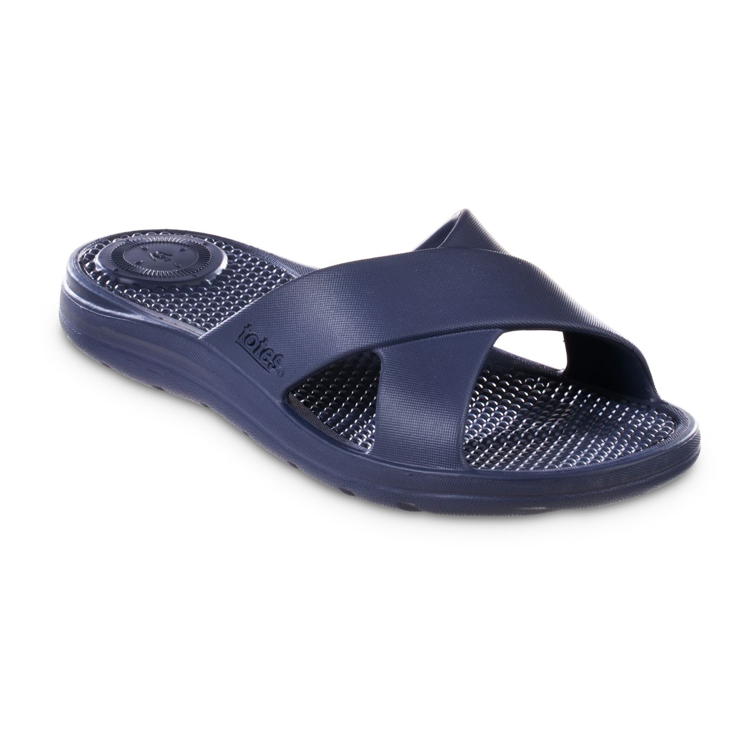 Casual Navy Blue Slide Sandals
