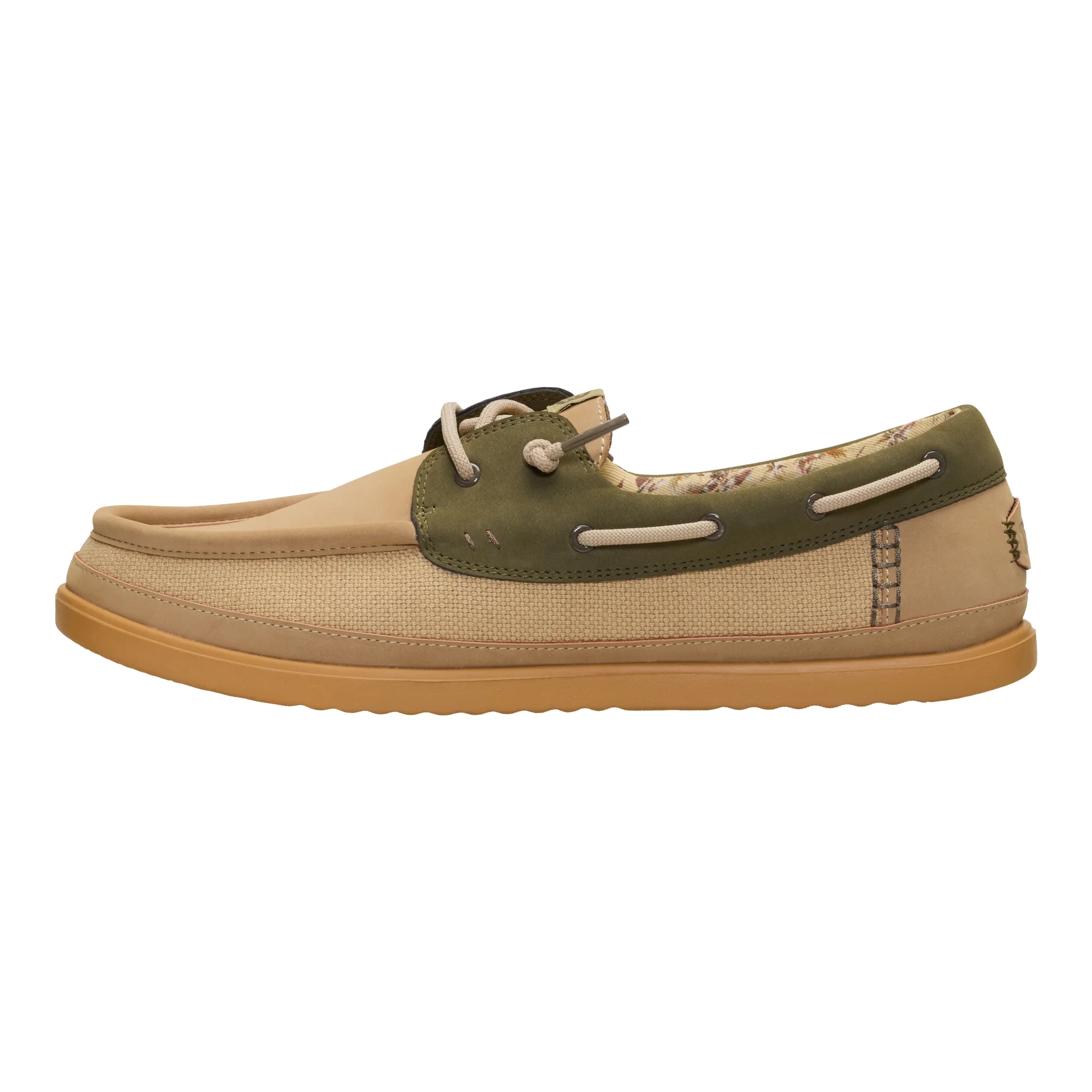 Casual Olive Boat Shoes