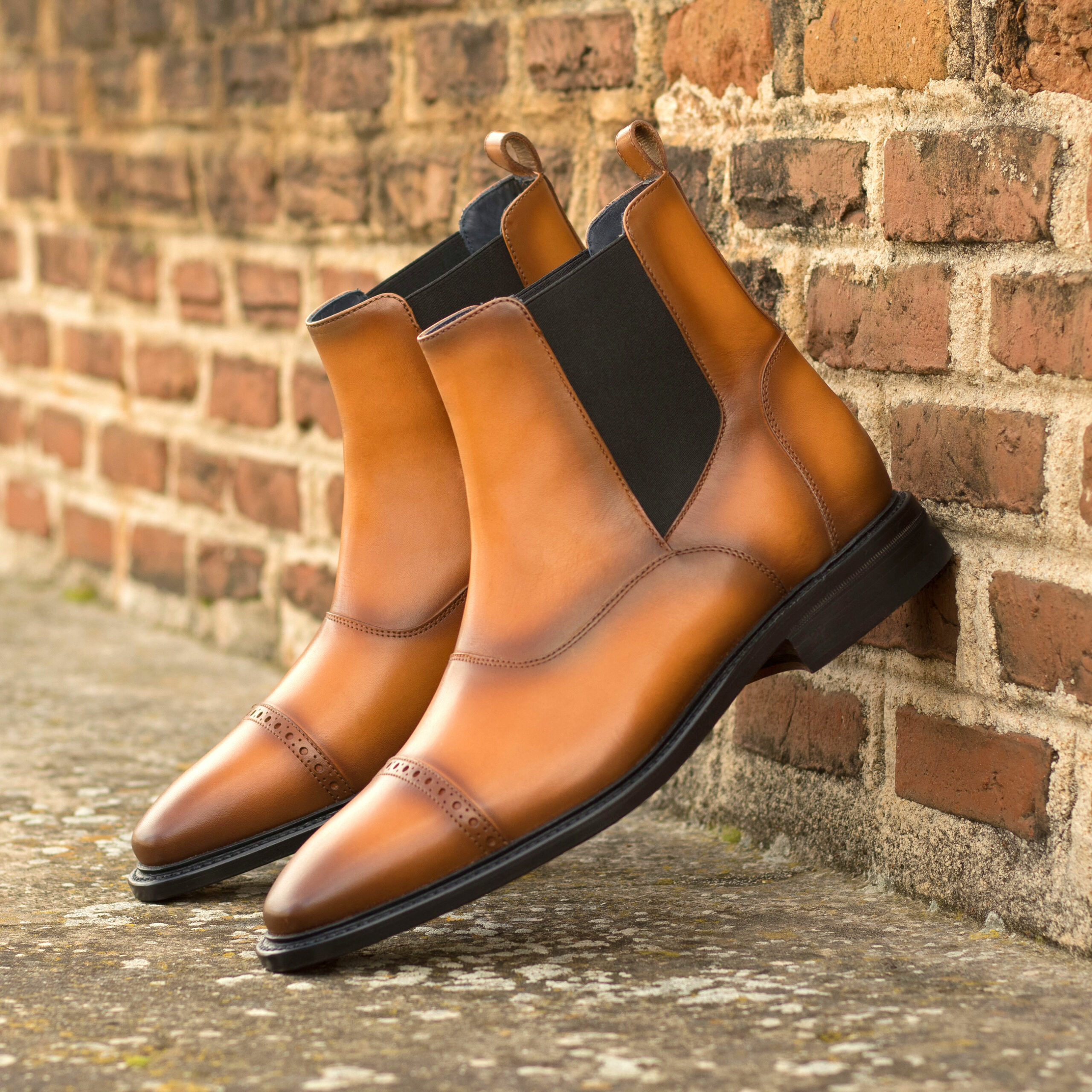 Chelsa Cognac Work Boots