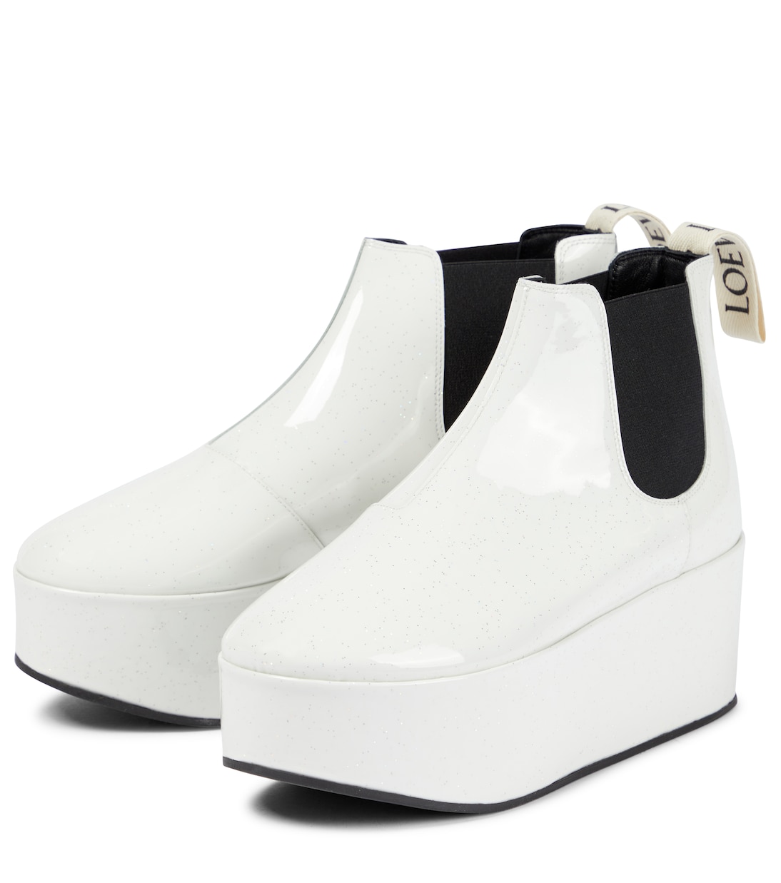 Chelsa White Chelsea Boots