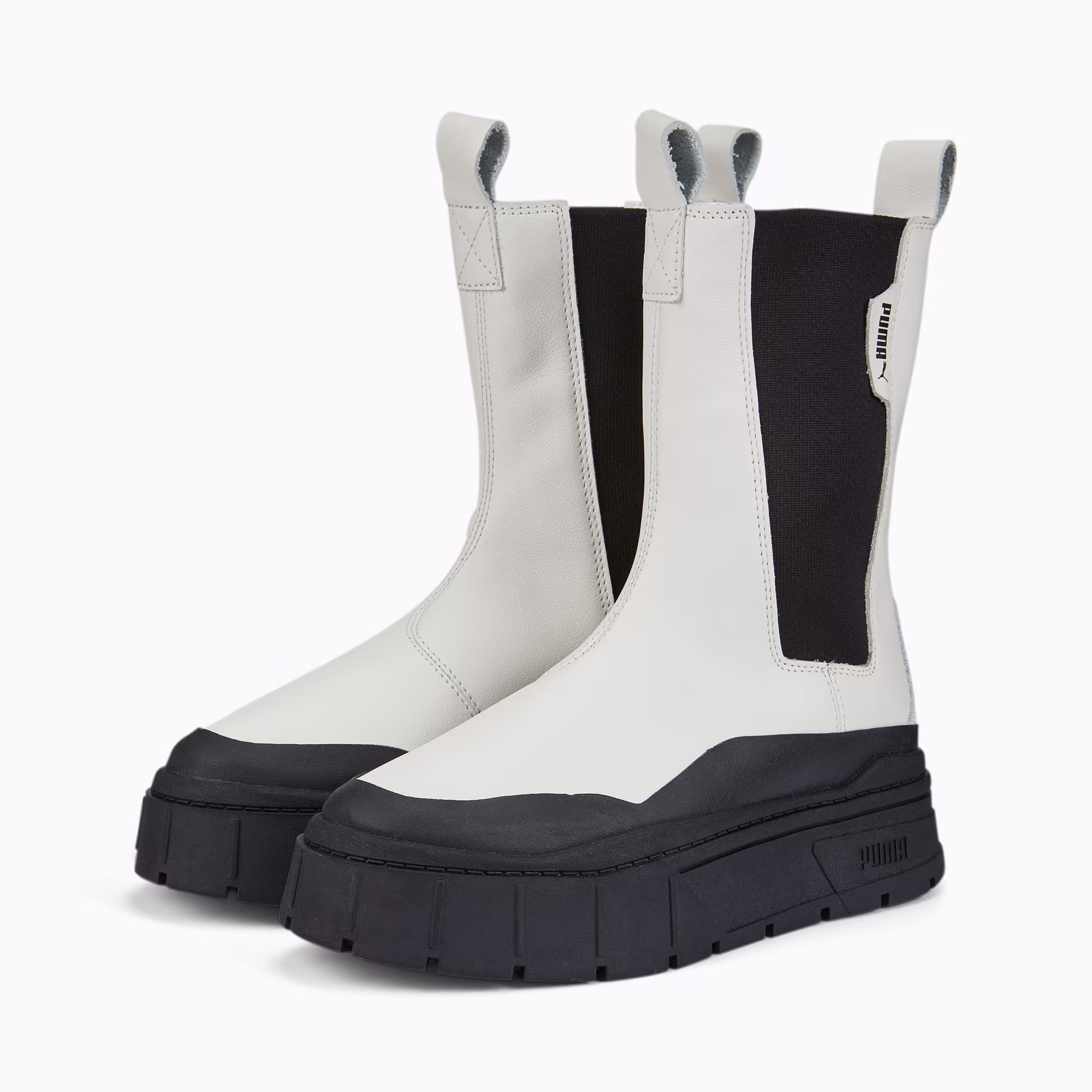 Chelsa White Work Boots
