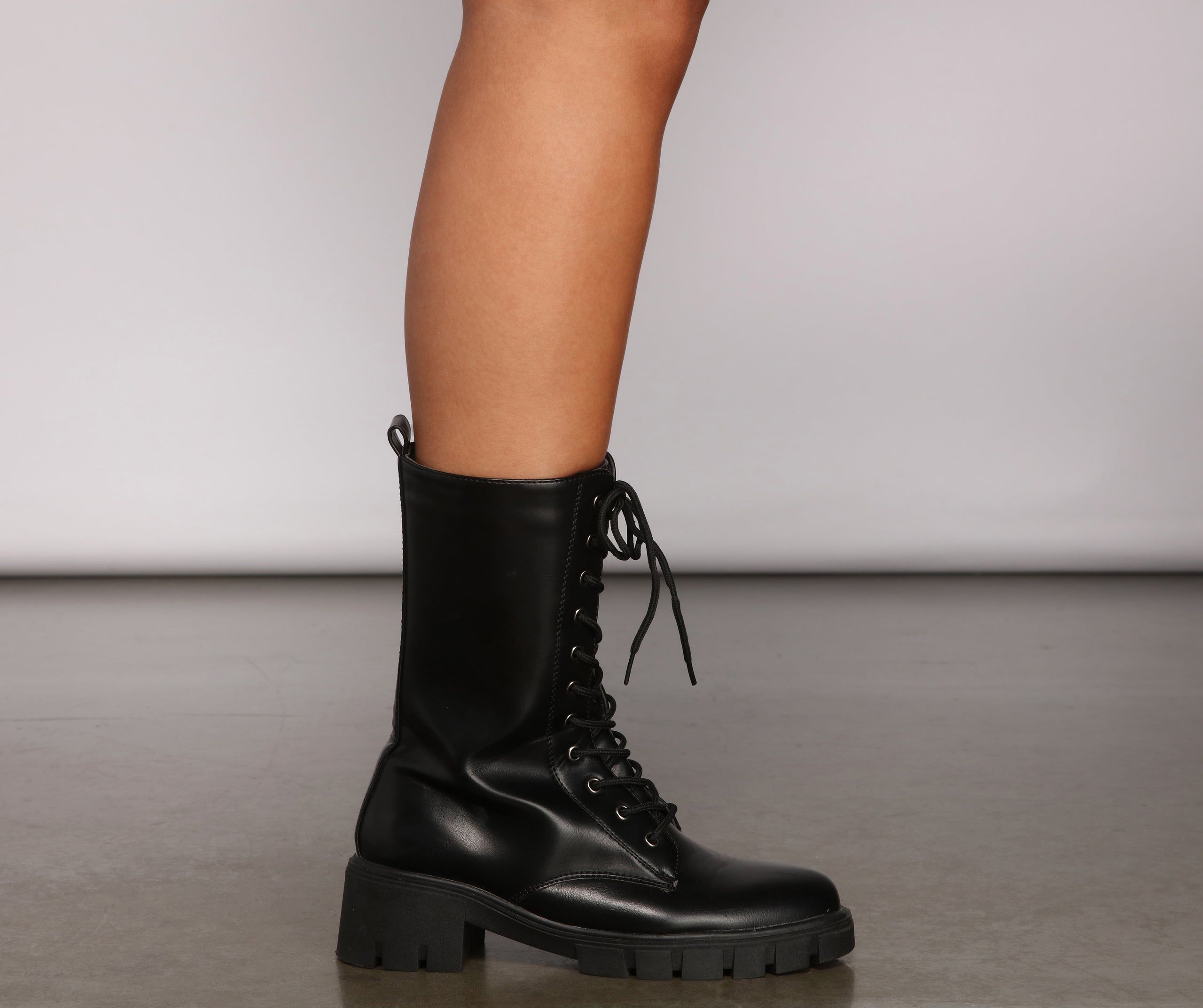 Classic Black Combat Boots