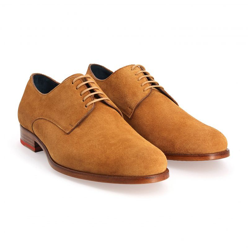 Classic Camel Derby Shoes