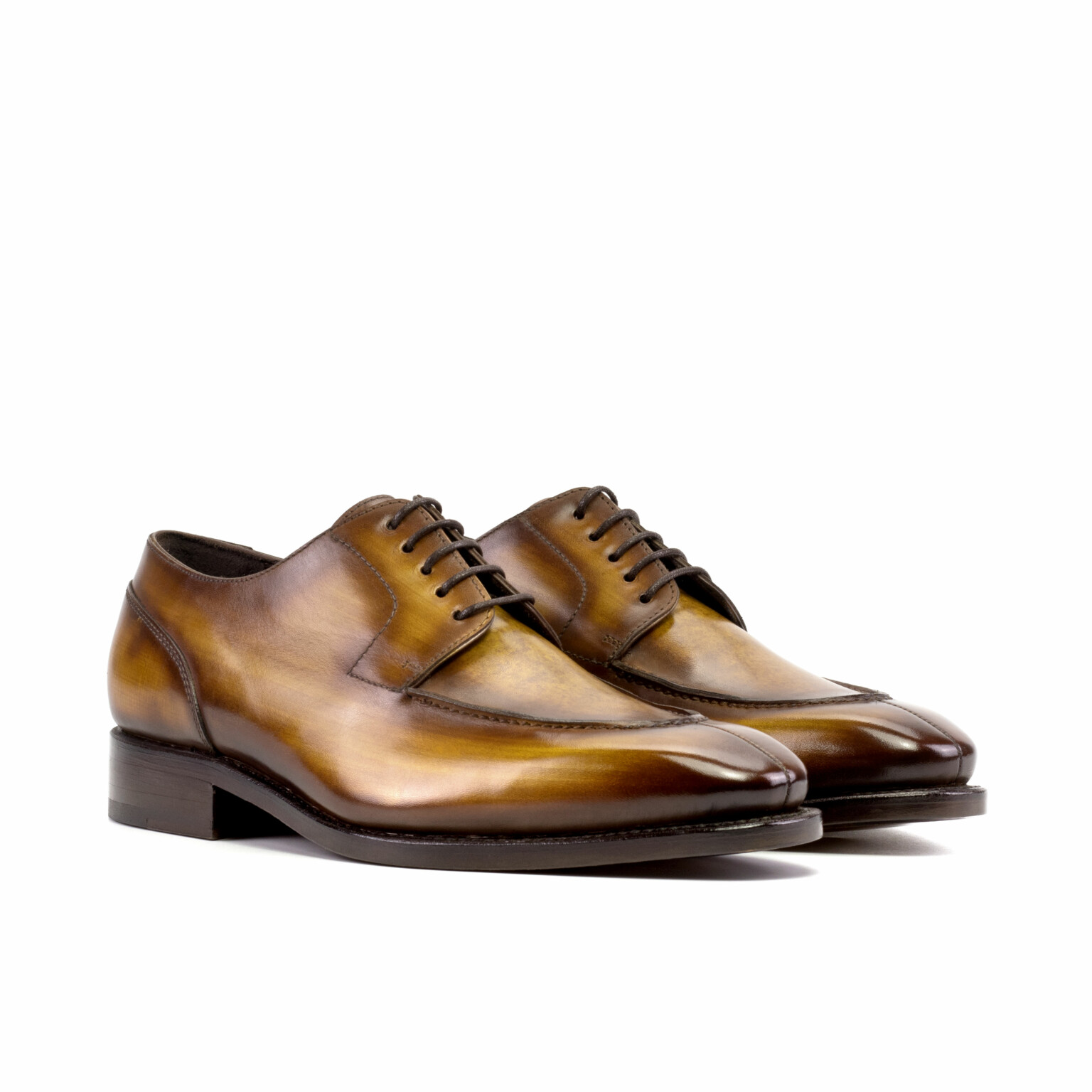Classic Cognac Derby Shoes