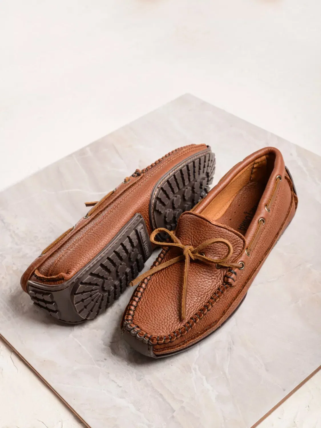 Classic Cognac Moccasins