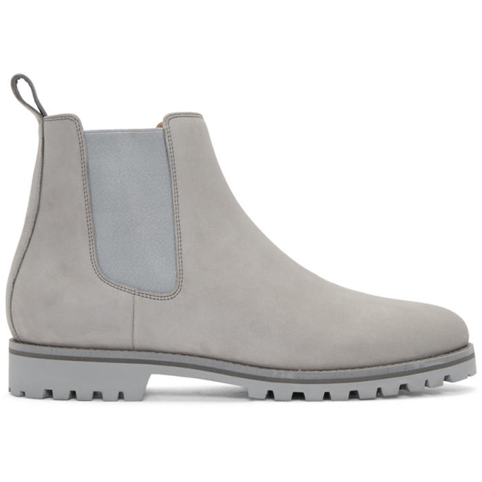 Classic Grey Chelsea Boots
