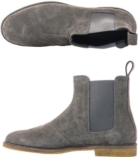 Classic Grey Chelsea Boots