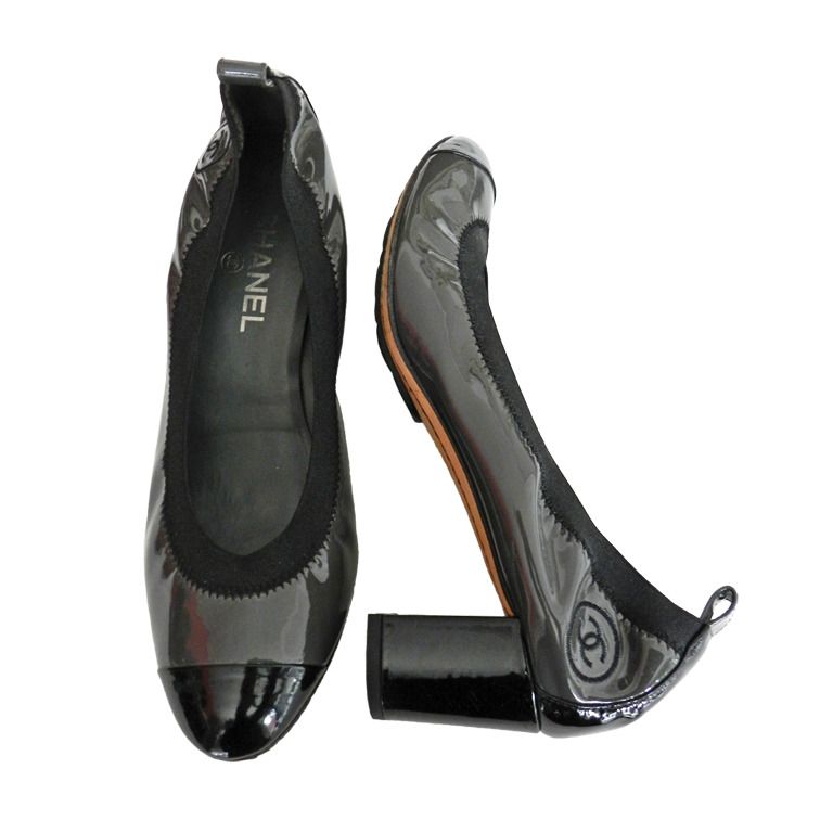 Classic Grey Patent Leather Shoes