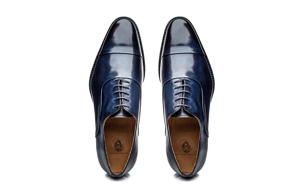 Classic Navy Blue Formal Shoes