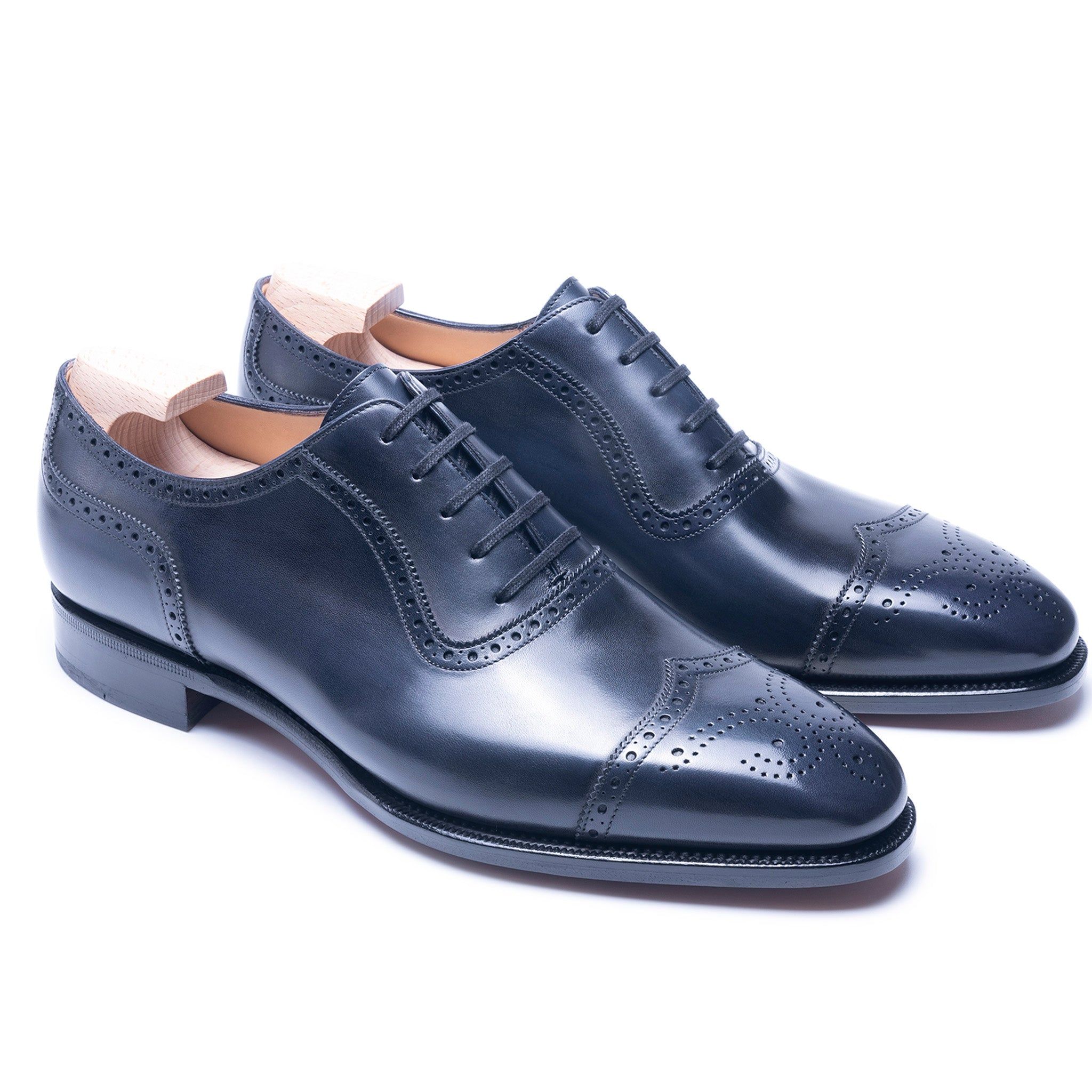 Classic Navy Blue Oxford Shoes