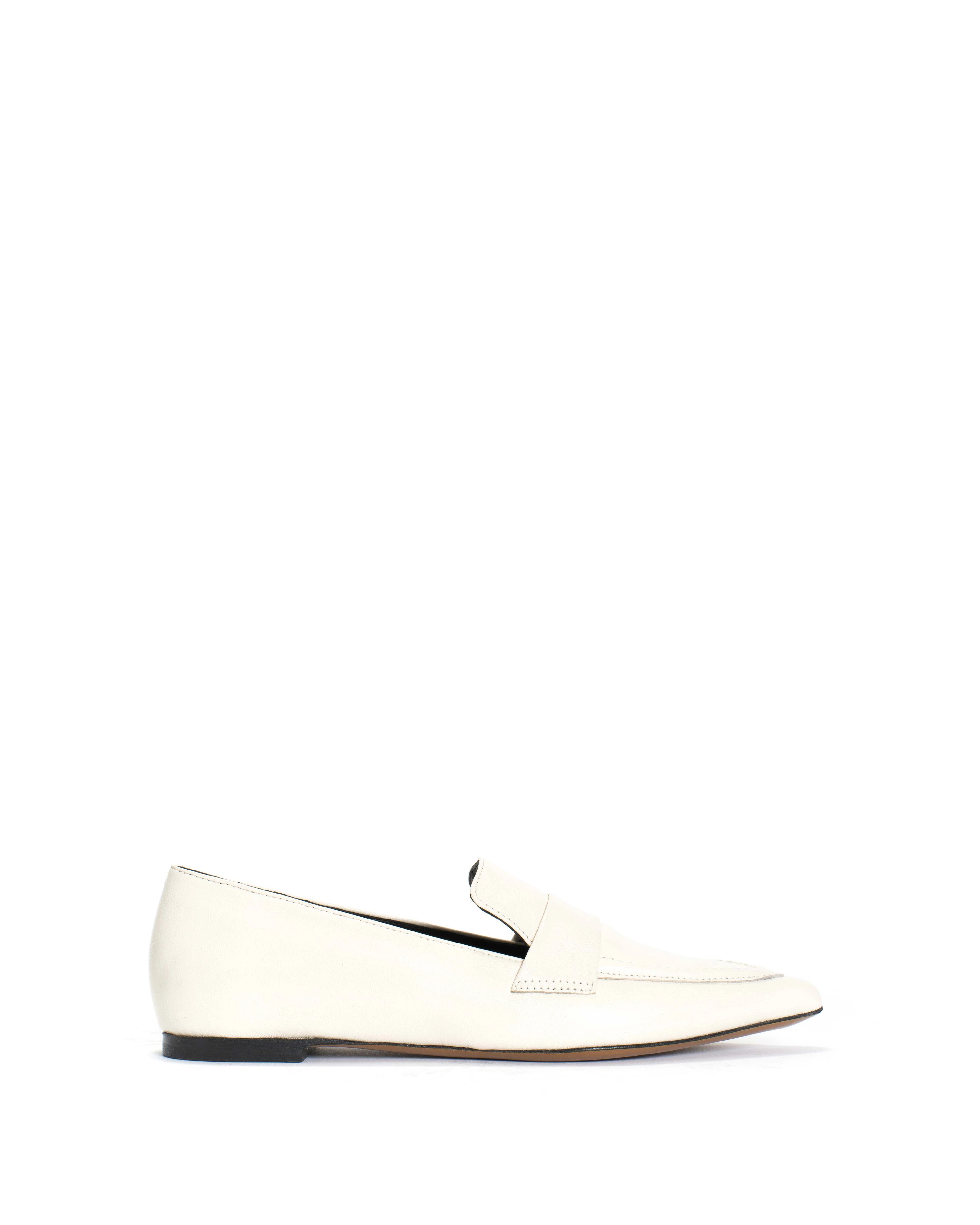 Classic White Loafers