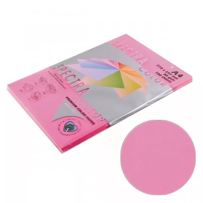 Colored Paper - A4 - 100 Sheets - Pink