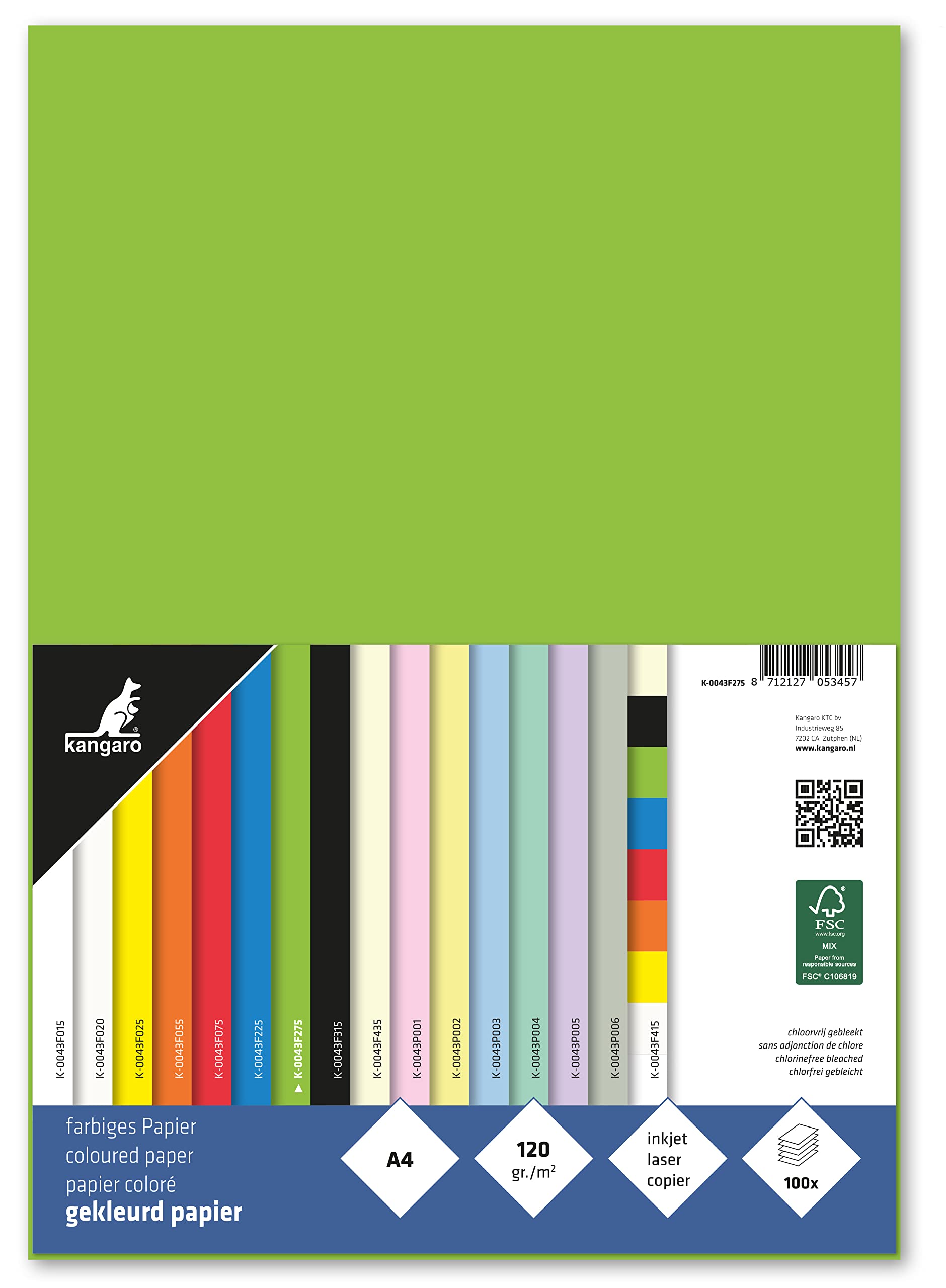 Colored Paper - A4 - 50 Sheets - Green
