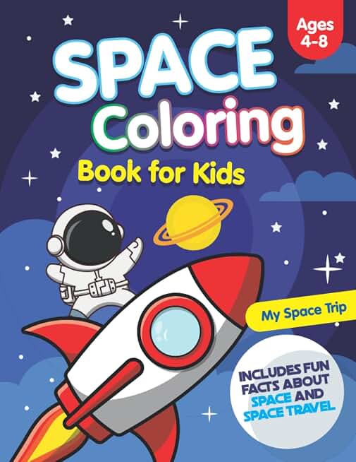 Coloring Book - Kids - Space