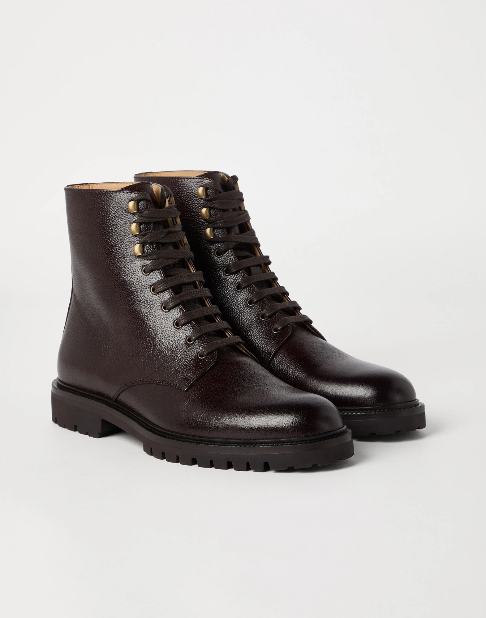 Combat Charcoal Ankle Boots